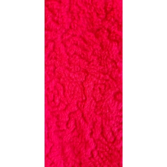 Vintage Gaymode Penneys 1950's Cozy Fleece Button Up ROBE Women Sm Med Hot Pink - Picture 7 of 13